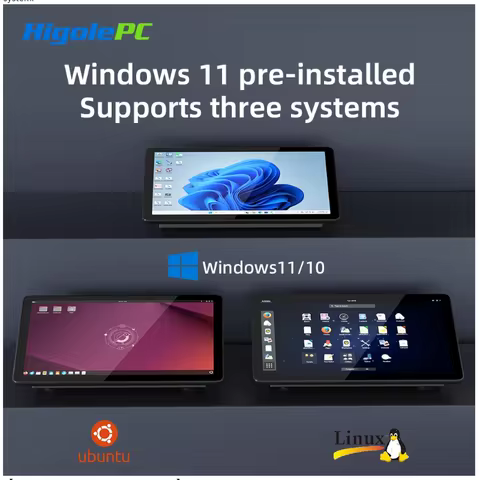 Higole F10 10.1 inch 800*1280 IPS 5point touch mini PC Intel N5095 Win 11 WiFi5 DDR4 RJ-45 1000Mbps
