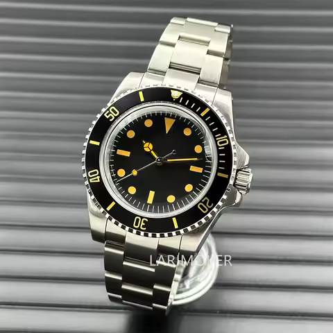 40mm Men's Diving watch New gear retro case California retro dial arch glass NH35/PT5000 automatic m