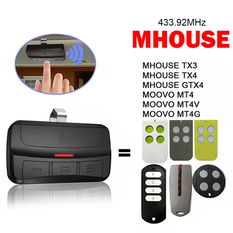 For MHOUSE MOOVO Gate Remote Control MHOUSE TX3 TX4 MOOVO MT4 MT4V MT4G Garage Door Remote Control O