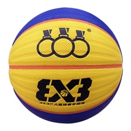 Three-Ring 3x3 Basketball No. 6 Wave Pattern Indoor Outdoor Game Three-to-Three Training Ball 3V3 Mo