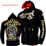 VSZAP Fitness Sweatshirt MUAY THAI Broadcasting Hoodie Muay Thai Fighting Fitness Lotus Printed MMA 
