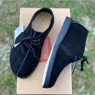 [ FREE GIFT 🎁 ] CLARKS DESERT TREK 01 Genuine Black Suede Leather Smart Casual S1690001 KASUT KULIT 