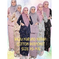 Baju Kurung Kedah baju kurung kedah cotton size XS-4XL baju kurung plus size xs -4xl by dhia cotton.