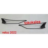 HITAM 2022 toyota avanza veloz headlight garnish cover, matte black, exterior headlamp garnish cover