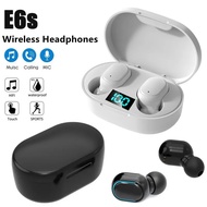 【High-quality】 Tws E6s Wireless Headphones 5.0 Bluetooth Earphones Hi-Fi Headsets Sports Mini Earbuds With Microphone Headphones