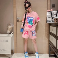 Summer clothes for girls 18-50kg from 6-16 years old Bear LN. Baby girl outfit, baby girl shorts F57