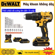 DEWALT Cordless Drill with 2 Batteries Stone Drill Powerful Electric Drill
