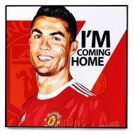 Cristiano Ronaldo #8 CR7 คริสเตียโน่ โรนัลโด้ Manchester United แมนยู ปีศาจแดง รูปภาพ​ติด​ผนัง​ pop 