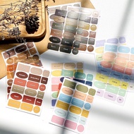 Set of 3 Color Words Stickers