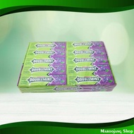 ดับเบิ้ลมินต์ หมากฝรั่งแบบแท่ง กลิ่นบลูเบอร์รี่มินต์ ริกลี่ย์ 15 กรัม x 20 แท่ง Double Mint Chewing 