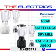 PANASONIC 450W 1.5L TWIN JUG BLENDER WITH DRY MILL MX-EP5171