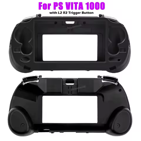 Black Replacement Hand Grip Joypad Stand Case with L2 R2 Trigger Button For PS VITA 1000/PSV1000/PS 