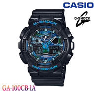 Casio G-Shock นาฬิกาข้อมือผู้ชาย สายเรซิ่น รุ่น GA-100CB-1A - สีดำ  ของใหม่ของแท้100% ประกันศูนย์เซ็