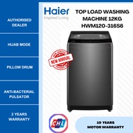 HAIER [NEW ARRIVALS] TOP LOAD WASHING MACHINE 12KG  HWM120-316S6 - HAIER WARRANTY MALAYSIA