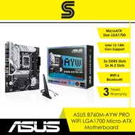 ASUS B760M-AYW PRO WIFI LGA1700 Micro-ATX Motherboard