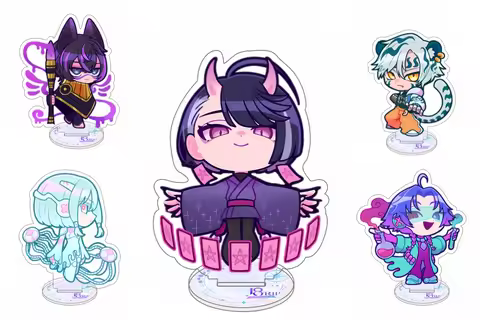 18TRIP Anime 10cm Acrylic Stand keying, Q Version Character Desktop Ornament, Must-have Gifts For Fa