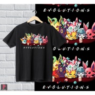Pokémon Eevee "Evolution" Anime Shirt | Asian Size | Unisex | Pikachu | Friends