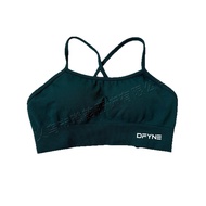 DFYNE Bestseller Full Matte Nylon Cross-Back Bra, Seamless High-Elasticity Yoga & Fitness Sports Bra