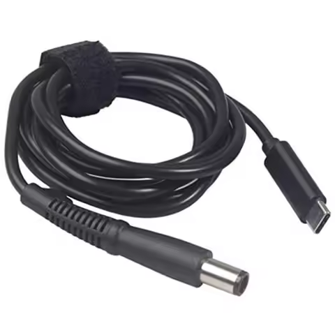 USB C Charge Cable to 7.4x5.0mm Tip Adapter for HP Laptop Charger 19.5v 2.31a / 18.5v 3.5a / 19.5v 3