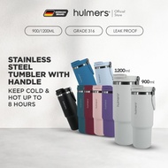 Hulmers 900/1200ML Insulated Vacuum Tumbler with Handle 316 Stainless Steel Hot and Cold Flask | Bot