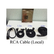 Car Audio Amplifier RCA Cable-0.5M/1.2M/2.0M/4.5M (LOCAL)