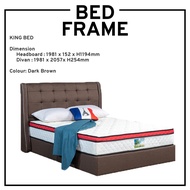 KING SIZE BEDFRAME/KING BEDFRAME WITH HEADBOARD/DIVAN BED