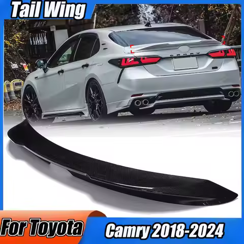 Auto Rear Tail Wing Spoiler For Toyota Camry 2018-2024 Racing Style TRD Canard Trunk Spoiler Splitte