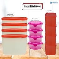 INDRA 1.6L Tall Ellips Plastic Jar Package/EtSwbM444/SET contains 12 pcs