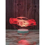 lampu bilik tidur lampu biliktidur hiasan KTV Sports Car Colorful Desktop Bar Gaming Night Light