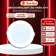 Rang Dong AT11 90/7W 7W Recessed LED Downlight, Cast Aluminum Case