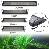 30cm-90cm Full Spectrums LED Aquarium Lights Slim Fish Tank Light Extendable Brackets Lamp with Adju