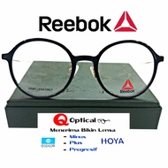 Kacamata Frame Pria Dan Wanita Original REEBOK R8503AF-BLK Model Round