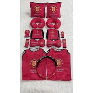 Car Seat Cover Set With Manchester United Pattern Accessories 15 Pieces Only 2