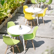 Olympic MC WHITNEY - Meja Cafe - Meja Bundar Putih