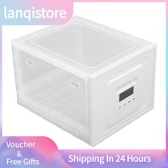 Lanqistore Clear Lockable Storage Box Digital Combination Timed Medication Lock For HPT