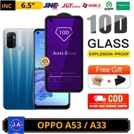 LAYAR PREMIUM Tg Anti-Scratch Blue Light Oppo A53 / A33 Tempered Glass Oppo A53 / A33 Full Screen Sc