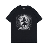 Metal t-shirt Satanic Distro t-shirt Men Women Black SIXCISSORS 666 SWING