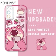 เคสโทรศัพท์ Hontinga สำหรับ Samsung Galaxy S22 Ultra 5G S21 S23 Ultra S22 Plus 5G S22+ 5G S21 plus S21 FE 5G S20 FE 5G เคสใสลายการ์ตูน Lotso ซิลิโคนนิ่มคลุมทั้งหมดเคสยางกันกระแทกฝาหลังเคสโทรศัพท์แบบนิ่ม