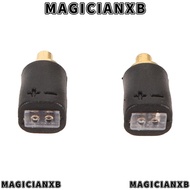 MAGICIANXB 2PCS 0.78mm 2Pin Headphone Cable Adapter, Portable Plug and Play Male to 0.78mm Female Ad