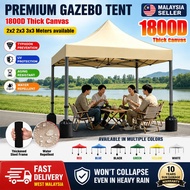 8x8 10x10 10x20Ft Roof Night Market Canopy Camping Tent Khemah Canopy Frame 10x10 White Pole Kanopi 