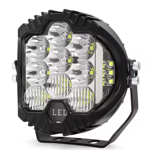 Bright LED Headlights DRL Hi/Lo Beam 50W 12V 24V LED Lamp Waterproof for Jeep Spot Light For Niva Mo