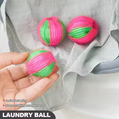 6PCS Pet Hair Remover for Laundry Lint Remover Washing Balls Reusable Dryer Nylon Balls Dogs Cats Ha