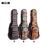 Beg Ukulele Bercat Baharu Beg Ukulele Tebal Beg Bahu Berbentuk Bahu Anti-perlanggaran Sarung Ukulele