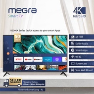 MEGRA Smart TV 4K UHD Netflix Licensing LED TV 50 Inch