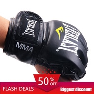 EVERLAST MMA UFC Sparring Grappling Boxing Fight Punch Leather Gloves