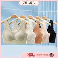 40kg to 90kg Women Seamless Cotton Lace Bra M to 3XL Plus Size Breathable Bra Wireless Push Up Mesh 