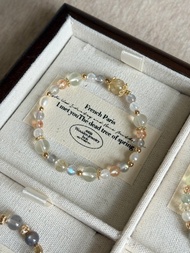 織光影跡///金祖母晶 拉長石 月光石 阿魯沙 珍珠金髮晶黃水晶