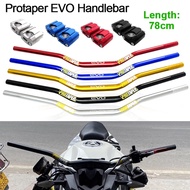 78cm Protaper EVO Handlebar Fatbar Handle Fat Bar 28mm Riser Clamp for All Motorcycle Z800 Z250 Xmax