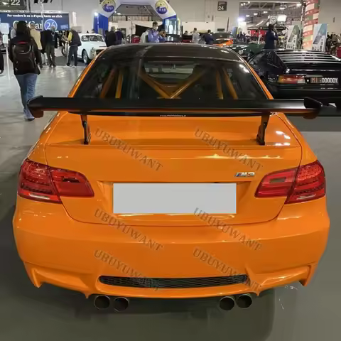 For BMW M3 E92 E46 GTS Style 100% Universal Real Carbon Fiber Rear Wing Trunk Lip Spoiler