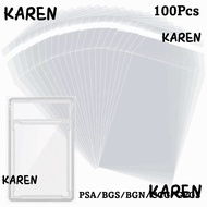 KARENGOODS 100 Sheets PSA BGS Card Brick Film, Transparent Durable PSA BGS Slab Sleeve,  Strong Wate